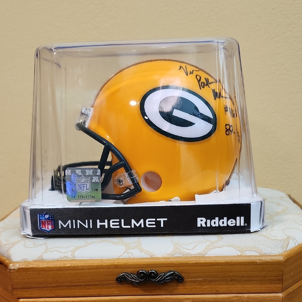 Green Bay Packers Signed Mini Helmet